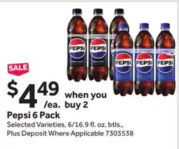 Stop&Shop Pepsi 6 Pack offer