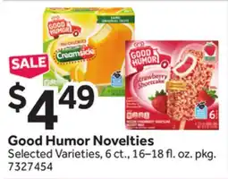 Stop&Shop Good Humor Novelties offer