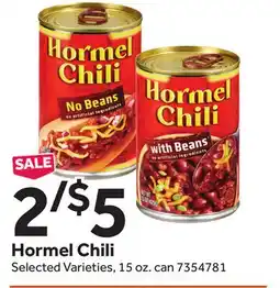 Stop&Shop Hormel Chili offer