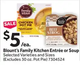 Stop&Shop Blount's Family Kitchen Entrée or Soup offer