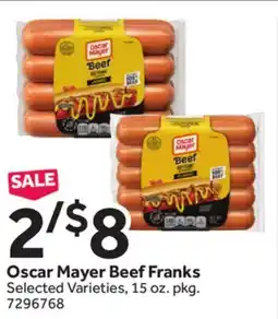 Stop&Shop Oscar Mayer Beef Franks offer