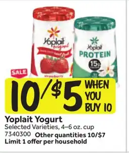 Stop&Shop Yoplait Yogurt offer