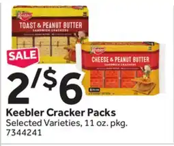 Stop&Shop Keebler Cracker Packs offer