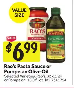 Stop&Shop Rao's Pasta Sauce or Pompeian Olive Oil offer
