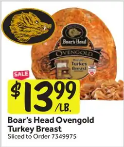 Stop&Shop Boar's Head Ovengold Turkey Breast offer