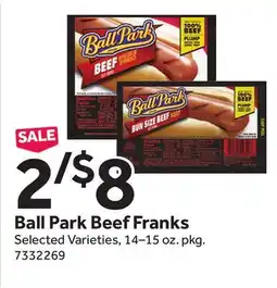 Stop&Shop Ball Park Beef Franks offer