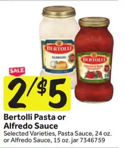 Stop&Shop Bertolli Pasta or Alfredo Sauce offer
