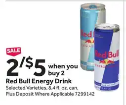 Stop&Shop Red Bull Energy Drink offer