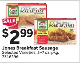 Stop&Shop Jones Breakfast Sausage offer