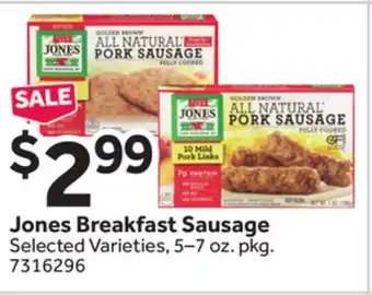 Stop&Shop Jones Breakfast Sausage offer