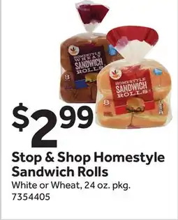 Stop&Shop Homestyle Sandwich Rolls offer