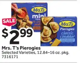 Stop&Shop Mrs. T's Pierogies offer