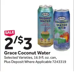 Stop&Shop Grace Coconut Water offer