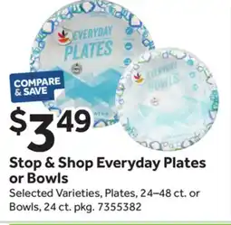 Stop&Shop Everyday Plates or Bowls offer