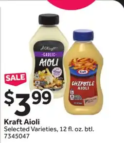 Stop&Shop Kraft Aioli offer