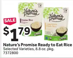 Stop&Shop Nature's Promise Ready to Eat Rice offer