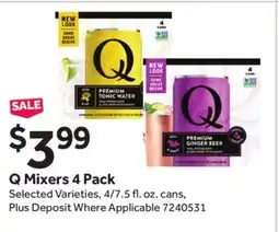 Stop&Shop Q Mixers 4 Pack offer