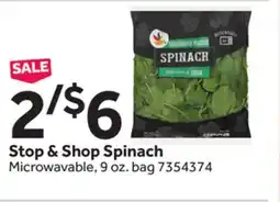 Stop&Shop Stop & Shop Spinach offer