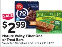 Stop&Shop Nature Valley, Fiber One or Treat Bars offer