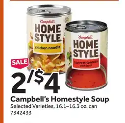 Stop&Shop Campbell's Homestyle Soup offer