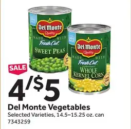 Stop&Shop Del Monte Vegetables offer