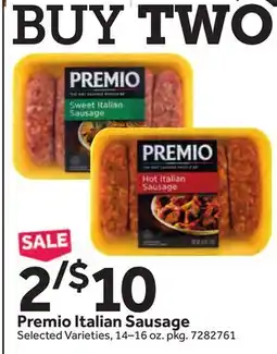 Stop&Shop Premio Italian Sausage offer