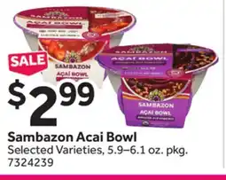 Stop&Shop Sambazon Acai Bowl offer