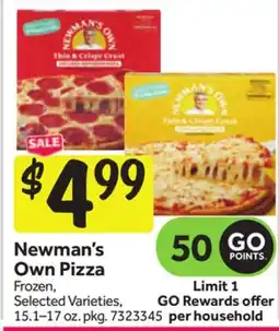 Stop&Shop Newman's Own Pizza offer