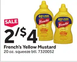Stop&Shop French's Yellow Mustard offer