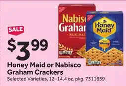 Stop&Shop Honey Maid or Nabisco Graham Crackers offer