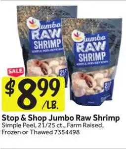 Stop&Shop Stop & Shop Jumbo Raw Shrimp offer