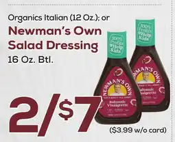 DeCicco & Sons Newman's Own Salad Dressing 16 Oz. Btl offer