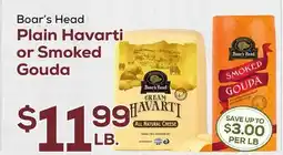DeCicco & Sons Boar's Head Plain Havarti or Smoked Gouda offer