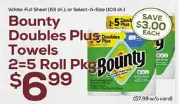 DeCicco & Sons Bounty Doubles Plus Towels offer
