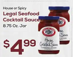 DeCicco & Sons Legal Seafood Cocktail Sauce offer