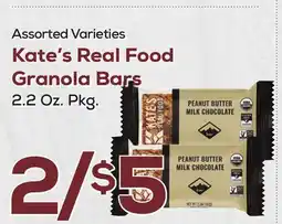 DeCicco & Sons Kate's Real Food Granola Bars offer