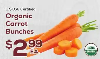 DeCicco & Sons Organic Carrot Bunches offer
