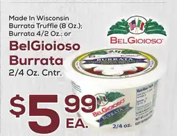 DeCicco & Sons BelGioioso Burrata, 2/4 Oz. Cntr offer