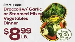 DeCicco & Sons Broccoli w/Garlic or Steamed Mixed Vegetables Dinner offer