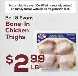 DeCicco & Sons Bell & Evans Bone-In Chicken Thighs offer