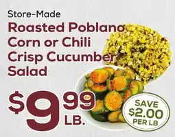 DeCicco & Sons Roasted Poblano Corn or Chili Crisp Cucumber Salad offer