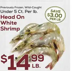 DeCicco & Sons Head On White Shrimp offer