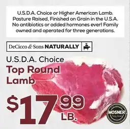 DeCicco & Sons Top Round Lamb offer