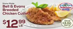 DeCicco & Sons Bell & Evans Breaded Chicken Cutlets offer