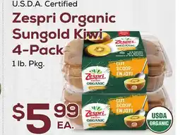 DeCicco & Sons Zespri Organic Sungold Kiwi 4-Pack offer