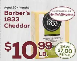 DeCicco & Sons Barber's 1833 Cheddar offer