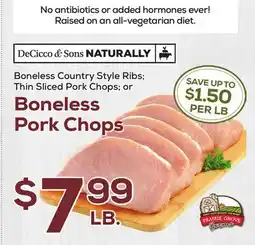 DeCicco & Sons Boneless Pork Chops offer
