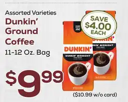DeCicco & Sons Dunkin' Ground Coffee offer
