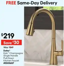 Lowe's Kylo Champagne Single Handle Pull-Down Kitchen Faucet offer