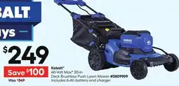 Lowe's 40-Volt MaxV 20-in Deck Brushless Push Lawn Mower offer